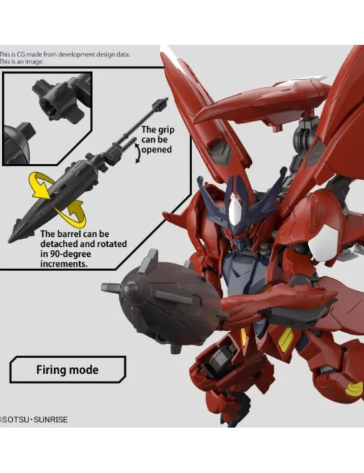 Bandai High Grade HGGBM 1/144 Mobile Suit Gundam ASW-G-08A Gundam Amazing Barbatos Lupus