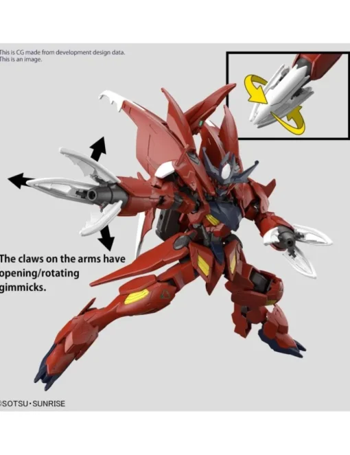 Bandai High Grade HGGBM 1/144 Mobile Suit Gundam ASW-G-08A Gundam Amazing Barbatos Lupus