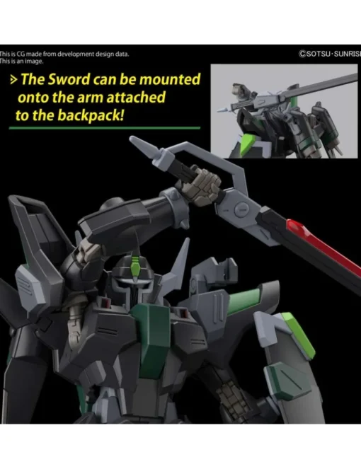 Bandai High Grade HGGS 1/144 Mobile Suit Gundam NOG-M4F Black Knight Squad Rud-ro.A