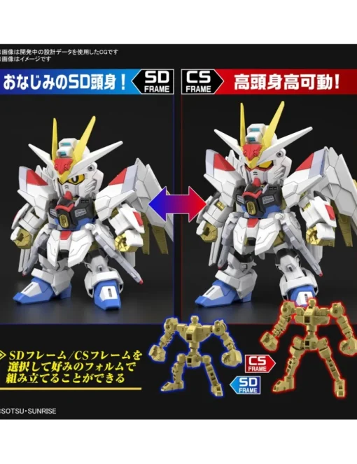 Bandai SD Gundam Cross Silhouette ZGMF/A-262PD-P Mighty Strike Freedom Gundam