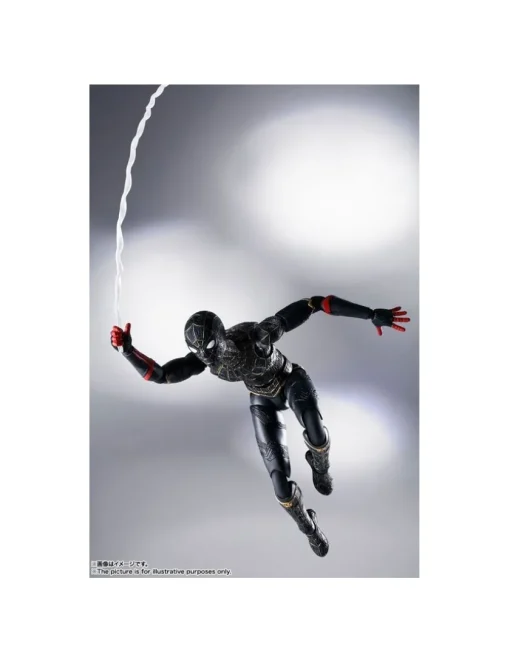 Bandai S.H. Figuarts Spider-Man No Way Home Spider-Man Black & Gold Suit Special Set