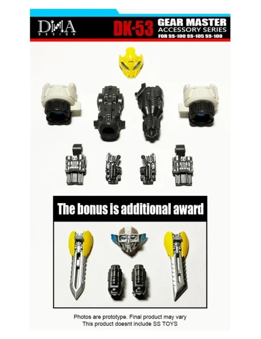DNA Design DK-53 Upgrade Kit for Studio Series, Wheeljack, Bumblebee and Mirage