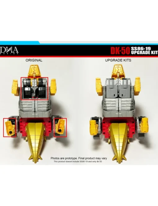 DNA Design DK-50 Upgrade Kit for Transformers Studio Series 86-19 Leader Dinobot Snarl
