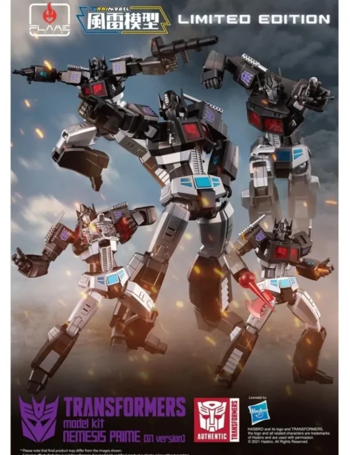 Flame Toys Model Kit Series Transformers Nemesis Prime G1 Version