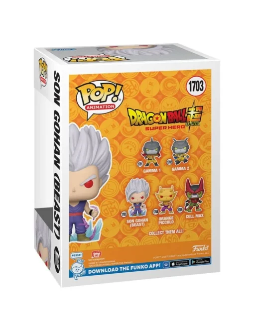 Funko POP! Animation 1703 Dragon Ball Super Super Hero Son Gohan Beast Glow Chase Limited Edition