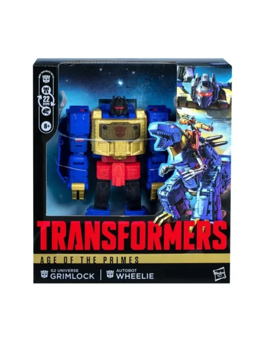 Hasbro Transformers Age of the Primes Leader Class G2 Universe Grimlock & Autobot Wheelie