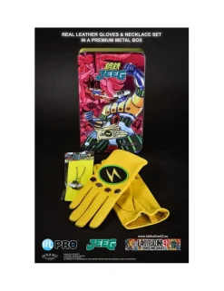 HL Pro Kotetsu Jeeg Robot Metal Box Set Gloves & Necklace L Talgia