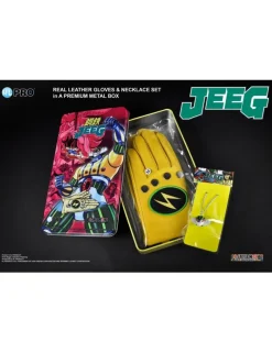 HL Pro Kotetsu Jeeg Robot Metal Box Set Gloves & Necklace L Talgia
