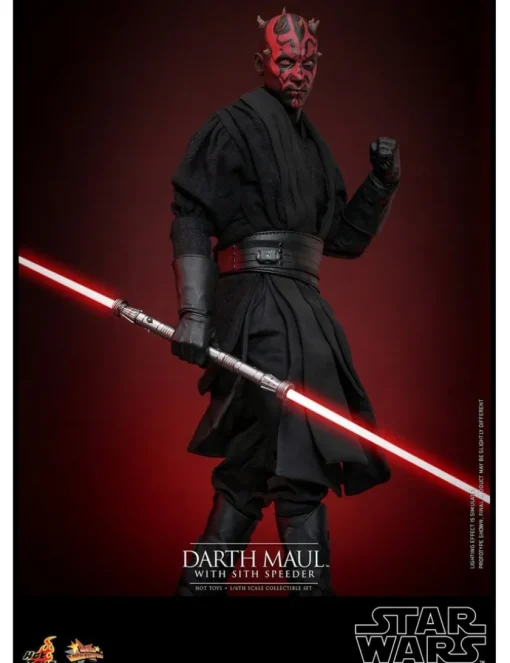 Hot Toys Movie Masterpiece Star Wars The Phantom Menace Darth Maul with Sith Speeder 1/6 Scale Collectible Figure