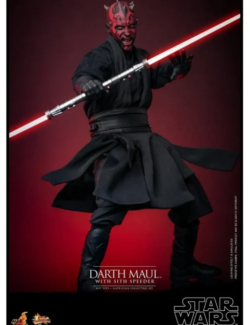 Hot Toys Movie Masterpiece Star Wars The Phantom Menace Darth Maul with Sith Speeder 1/6 Scale Collectible Figure