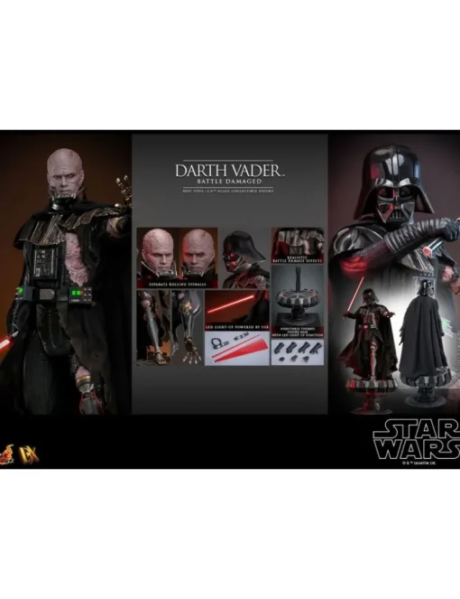 Hot Toys Star Wars Darth Vader Battle Damaged 1/6 Scale Collectible Figure