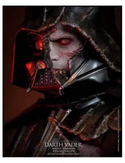 Hot Toys Star Wars Darth Vader Battle Damaged 1/6 Scale Collectible Figure Deluxe Version