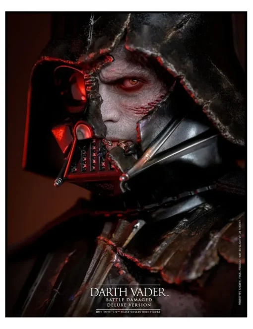 Hot Toys Star Wars Darth Vader Battle Damaged 1/6 Scale Collectible Figure Deluxe Version
