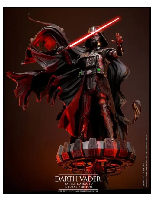 Hot Toys Star Wars Darth Vader Battle Damaged 1/6 Scale Collectible Figure Deluxe Version