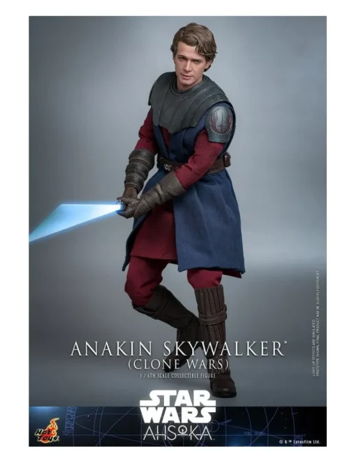 Hot Toys Television Masterpiece Star Wars Ahsoka Anakin Skywalker Clone Wars 1/6 Scale Collectible Figure
