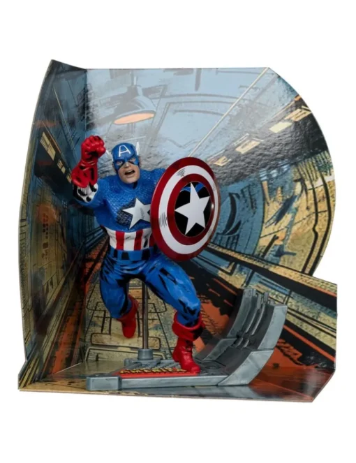 Mc Farlane Toys Marvel Comics Captain America 100 1/10 Scale Statue