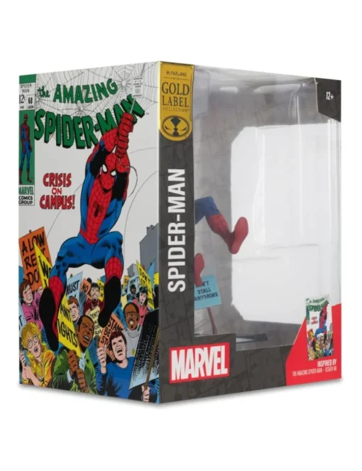 Mc Farlane Toys Marvel Comics Spider-Man The Amazing Spider-Man 68 1/10 Scale Statue Gold Label