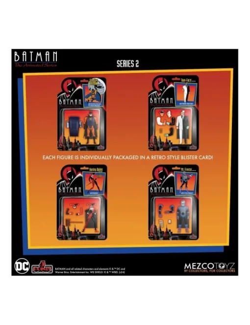 Mezco Batman The Animated Series 5 Points Action Figures Vol.2 Deluxe Box Set