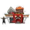 Neca Beetlejuice 1988 Ultimate Beetlejuice Trenchcoat with Spikes Inferno Room Deluxe Set