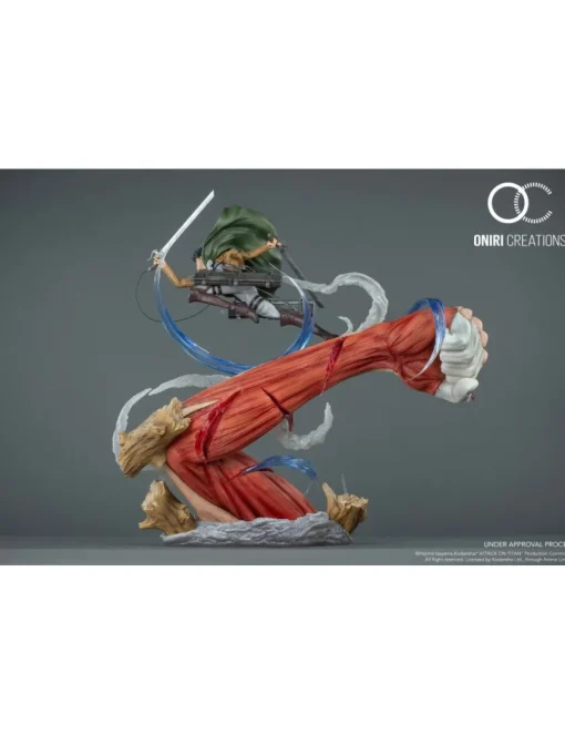 Oniri Creations Attack on Titan Levi VS Female Titan Epic Diorama 1/6 Statue Figure 999pcs Worldwide