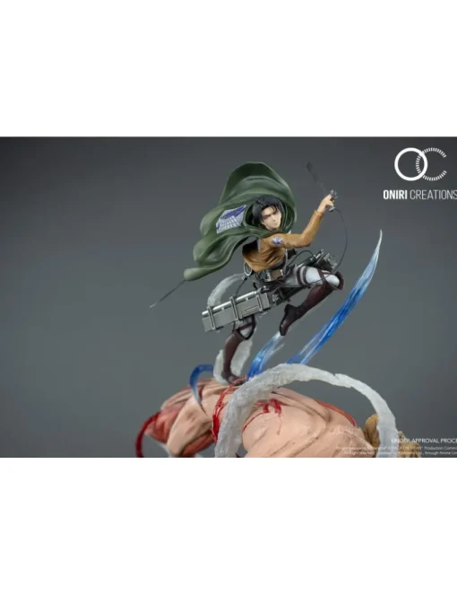Oniri Creations Attack on Titan Levi VS Female Titan Epic Diorama 1/6 Statue Figure 999pcs Worldwide