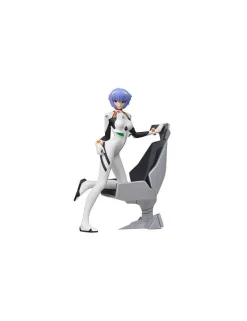 Sega Super Premium Size Figure Neon Genesis Evangelion Rei Ayanami with Chair