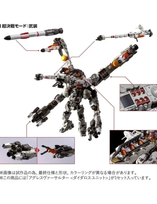 Takara Tomy Diaclone Reboot Agres Versaulter Daedalus Unit