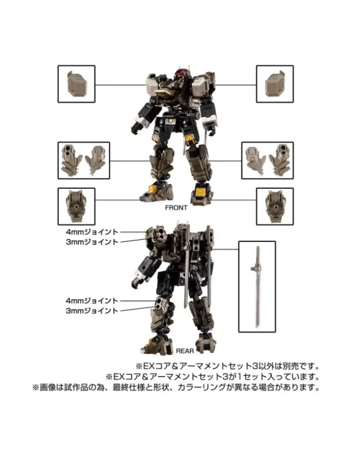 Takara Tomy Diaclone Reboot EX Core & Armament Set 3
